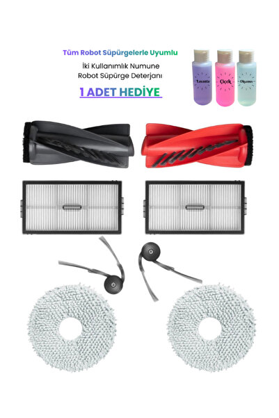 ROPALDE مكنسة روبوروك ساروس 10R الروبوتية المتوافقة مع 8 قطع - مجموعة قطع غيار