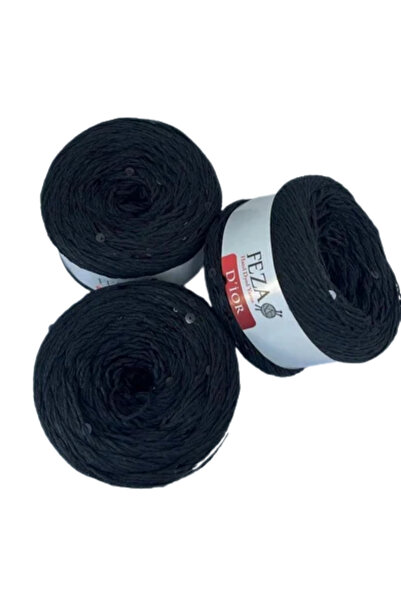 Feza Dior Pullu İnce Örgü İpi (2 Adet) – %75 Pamuk %25 PES, 100 g / 310 m, Şa...