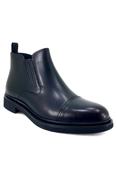 Libero 5669 Rubber Sole Casual Men's Boots-Black