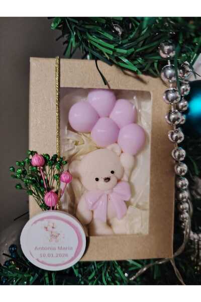 OEM Marturie botez ursulet realizata manual, personalizata