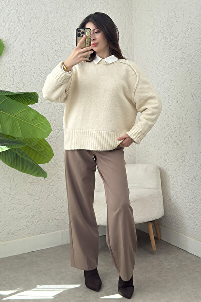 DPARİS T Stitch Knitwear Sweater Ecru