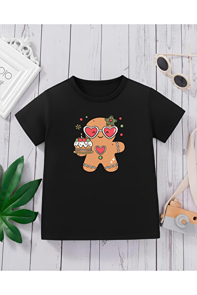 CDA Premium Crazy Cookie crne unisex dečje T-shirt