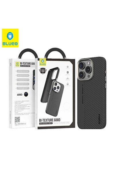 BLUEO iPhone 15 Pro Max Bi-Texture Magsafe Compatible 600D Air Aramid Fiber P...