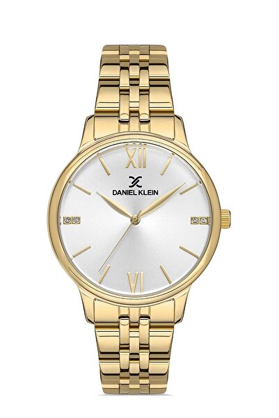 Daniel Klein 35mm Women's Wristwatch and Bracelet with Gold Color Adjustable ...