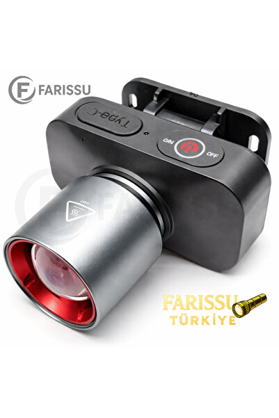 farissu 30W 3000 Lümen Şarjlı Kafa Feneri Type-C 4000 mAh 3 Işık Modlu