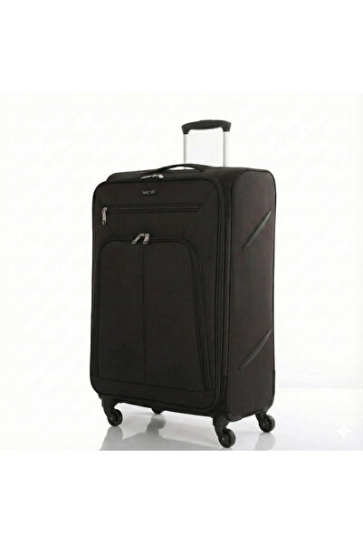 MÇS V116 Lüx Kumaş Orta Boy Valiz V116 - Kahverengi