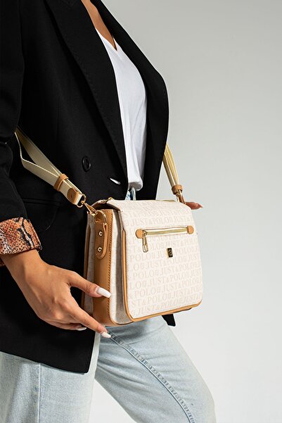 Just Polo JP حقيبة كروس وكتف موديل البريد 8 أقسام مفيدة جدًا