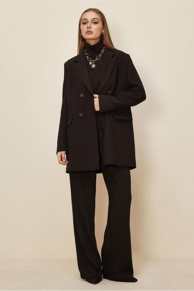 Alvina Kruvaze Collared Pants Suit 30543