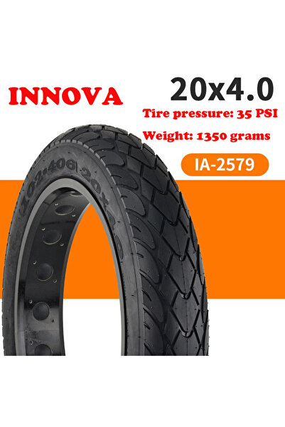 Choice إطار دراجة كهربائية سميك مقاس 20x4.0 بوصة إطار دراجة كهربائي سميك للثل...