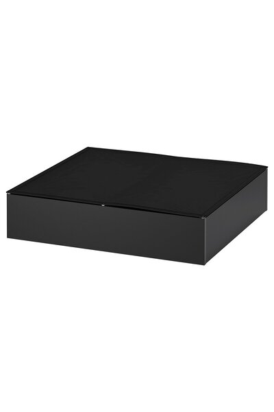 AZOZ MERCHLY Bed storage box, black, 65 x 70 cm