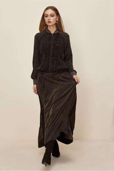 Alvina Leopard Printed Suit with Skirt 46187