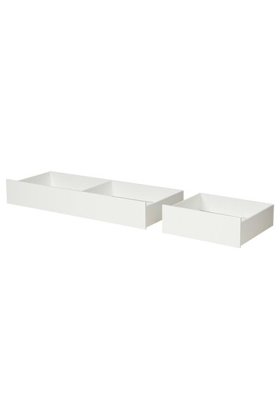 AZOZ MERCHLY Bed storage box, set of 2, white, 200 cm