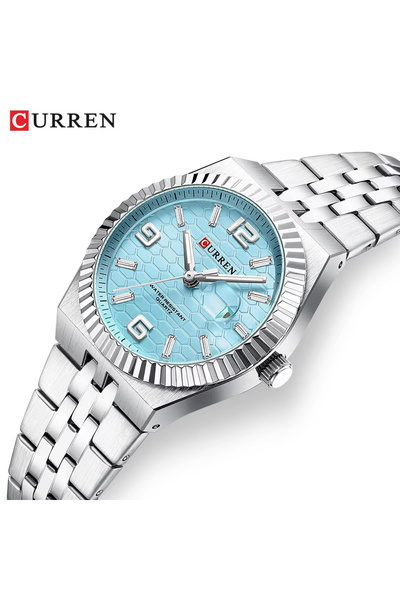Curren Luxury Men’s Quartz Watch: Two-Tone Stainless Steel, Luminous Hands, 3...