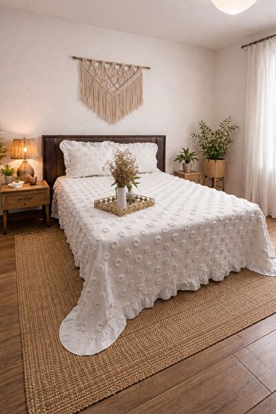 Doğa Ruffled Bedspread Double Size