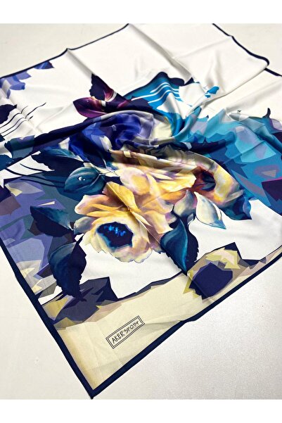 Aker Polyester Scarf 7248797 - 921 White Abstract Pattern