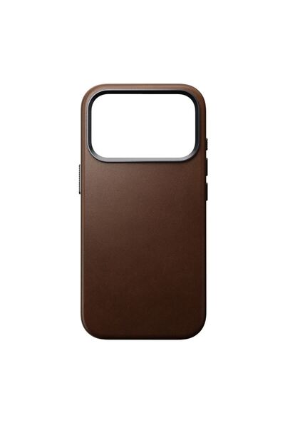 Nomad Leather iPhone 17 Pro Case, MagSafe, Brown