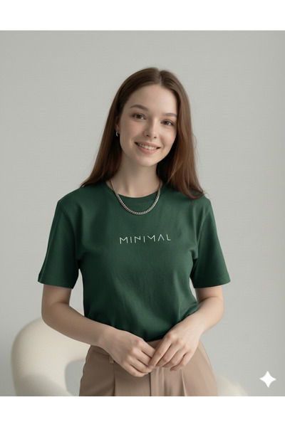 FAVORİST Minimal Women's Cotton Polyester Tshirt