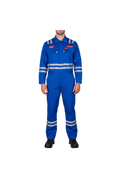 Shelter Leopard 600 FR 8 CAL ATPV Coverall with CAT 2, 100% Cotton, 1” Reflec...