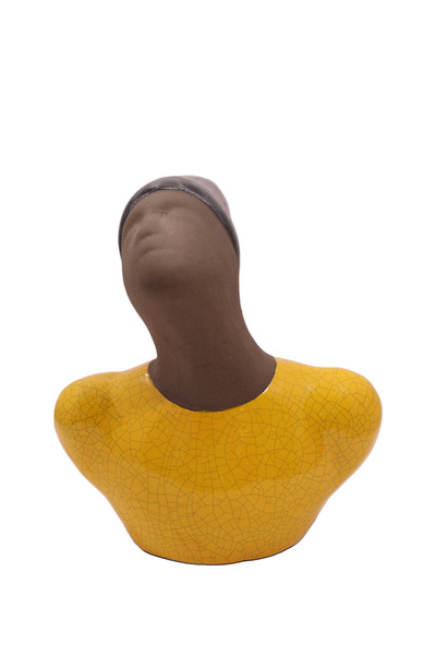 Generic Painted Clay Woman – Handcrafted Sculpture