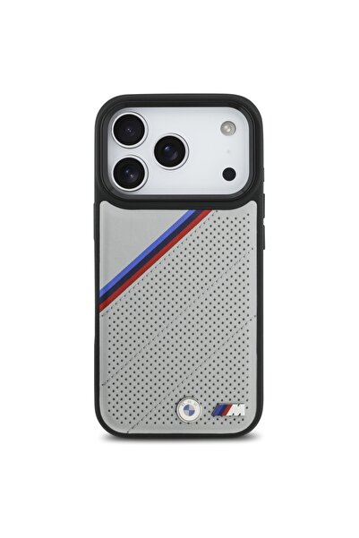 BMW Carcasă M Tricolor MagSafe pentru iPhone 17 Pro, Gri