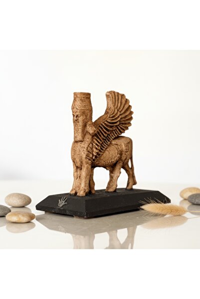 ArkeoArt Design Asur Lamassu Heykeli - Kanatlı Mezopotamya Sfenksi