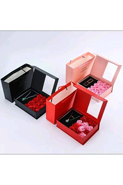 OEM Cutie trandafiri pentru bijuterii, Negru