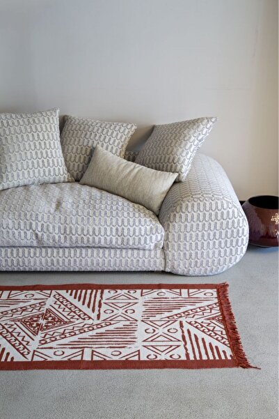 SESLİ TEKSTİL Kilim 80x150 - Kiremit