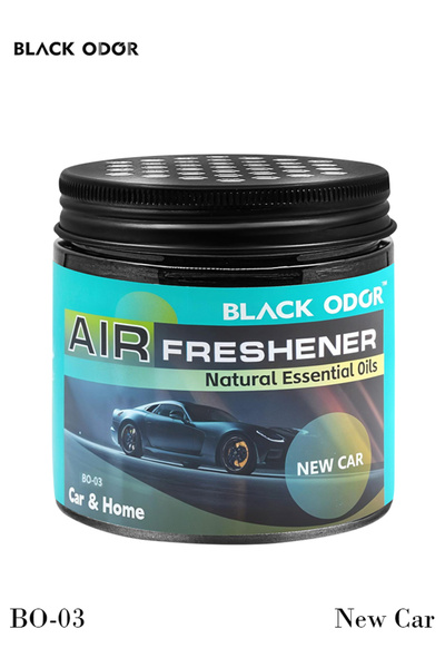 Black Odor BO-03 New Car Air Freshener for Car & Home with Natural Essential ...