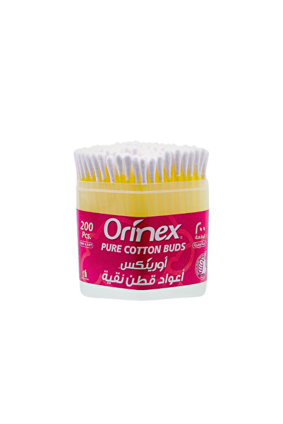 Orinex أعواد قطنية ذات رؤوس قياسية 200 قطعة