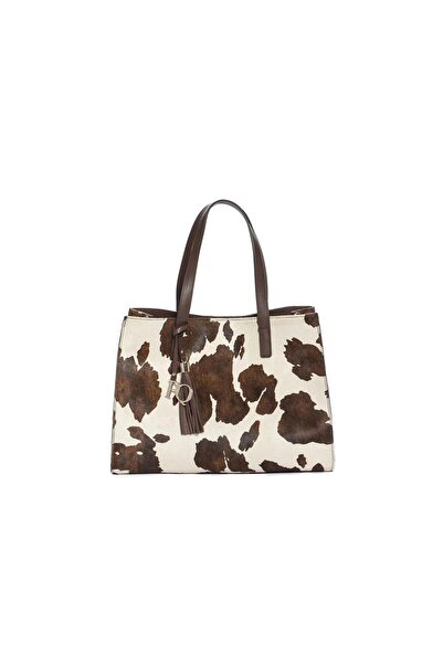 Pons Quintana Bolso Genuine Leather Handbag 800 Mucca Ebano (Dark Brown)