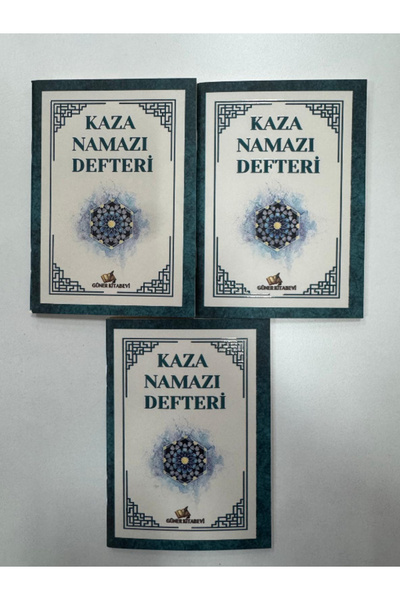 günerkitabevi Kaza namazı defteri 3 adet