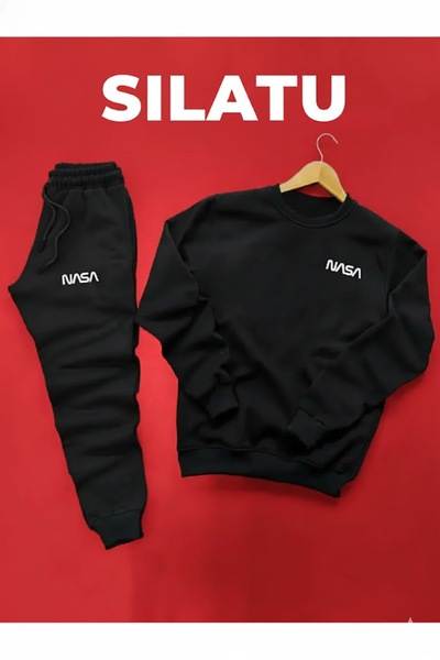 TUNWEX Unisex Bottom Black 2-Piece Set