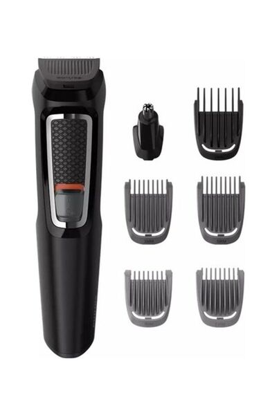 Philips مجموعة أدوات العناية الشخصية 7 في 1 من سلسلة MG3720 3000 باللون الأسود