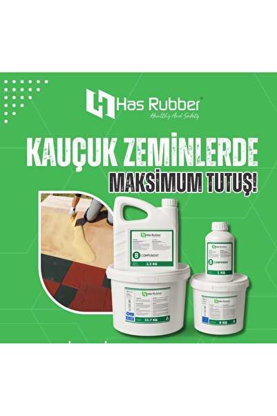 HasRubber 'dan Kauçuk Zemin Yapıştırıcısı - Çift komponenetli (24+1 KG)