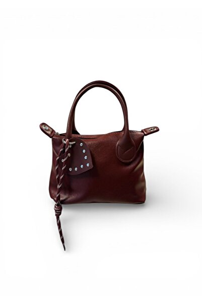 balbagss Women's Heart Charmlı Soft Faux Leather Hand and Shoulder Bag