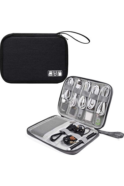 TECOS Textile bag for storing cables, headphones, accessories, Tecos®, 24, 5x...