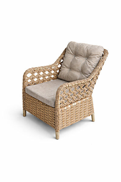 Çavdar Group İcon Tekli Raddan Bahçe Koltuğu Bahçe Balkon Teras Tekli Minderl...