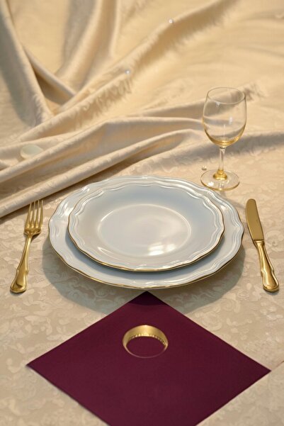 qtahya homes queen of kütahya Luxury 6-Person Porcelain Cake Plate Set Gold Gilded