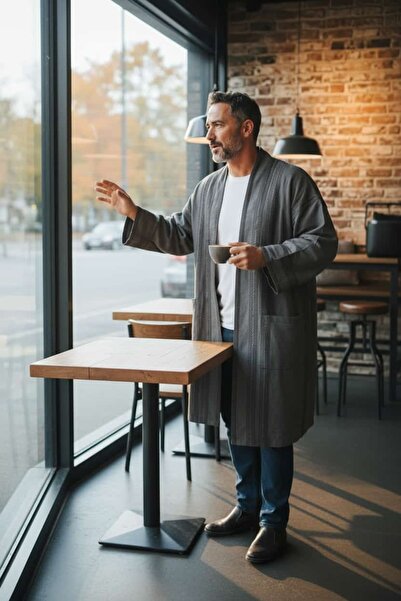 MODA İçi Yünlü Erkek Cepsiz Kürk