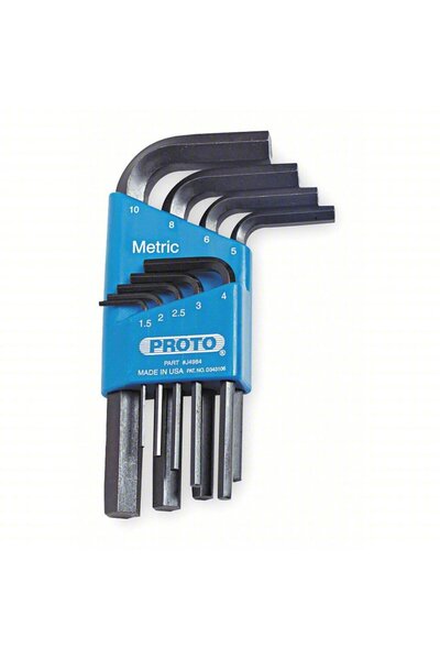 PROTO ® 9 Piece Hex Key Set - Metric