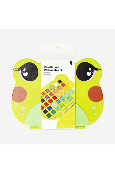 Flying Tiger Copenhagen Kurbağa Şeklinde 36 Renk Suluboya Seti