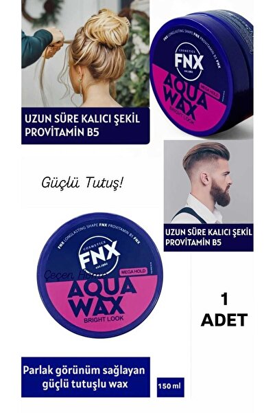 ÇEÇEN HOME Parlak Görünüm Sağlayan Aqua Wax - Mega Güçlü Tutuş 150ml Saç Şeki...