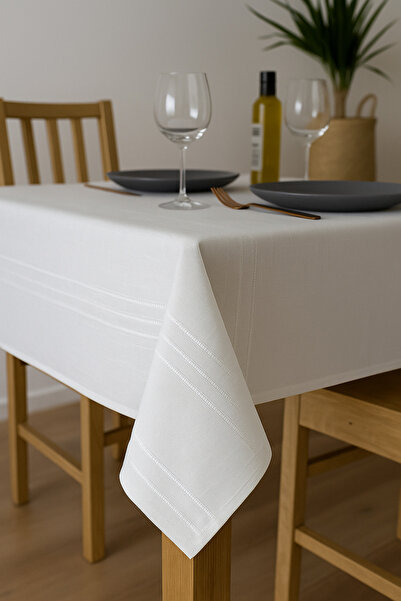 Lady Home Dirt-Free Stain-Resistant Linen Colber Tablecloth 160X220 cm