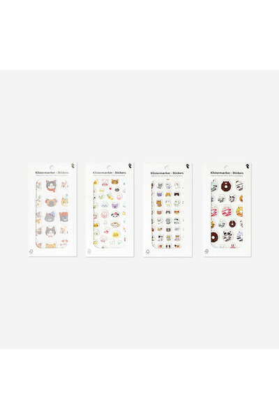 Flying Tiger Copenhagen Sevimli İkonlar Kabarık Sticker Seti