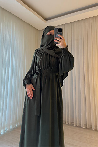 durushams Sufle Ferace Set, Medina Silk Sufle Dress Belt Set, Ferace Set, Kam...