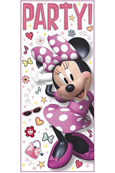 AMSCAN Disney Minnie Mouse Door Sticker | 27 inches x 60 inches | One Piece, ...