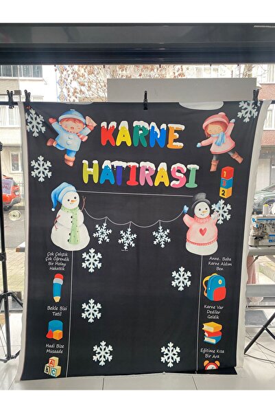 PROMISEBACKDROP2 150x200 cm, Karne Hatırası, Okul Etkinlik Kumaş Fon