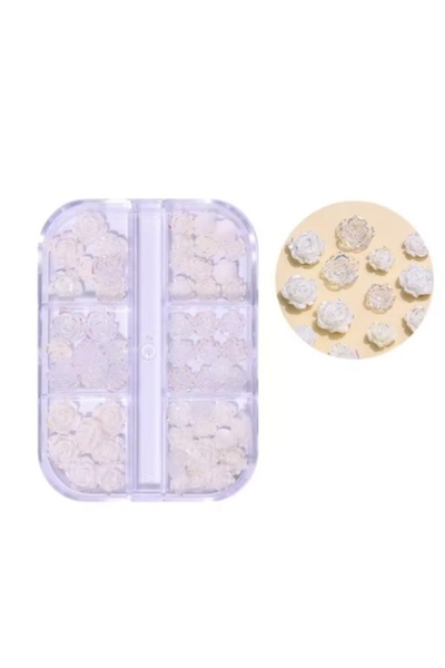 Pink Nails 3D Flower Set