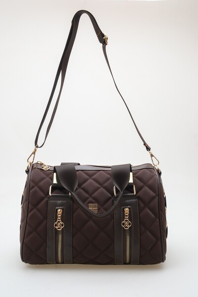 Redoxy Дамска чанта с цип и рамо с специален дизайн и мотив баклава