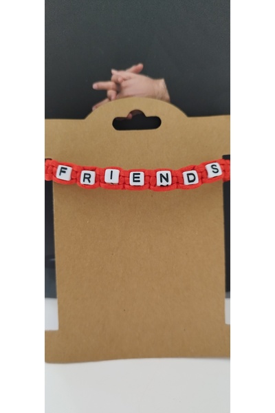 MJCM SARL Red Bracelet, Adjustable Woven Bracelet,